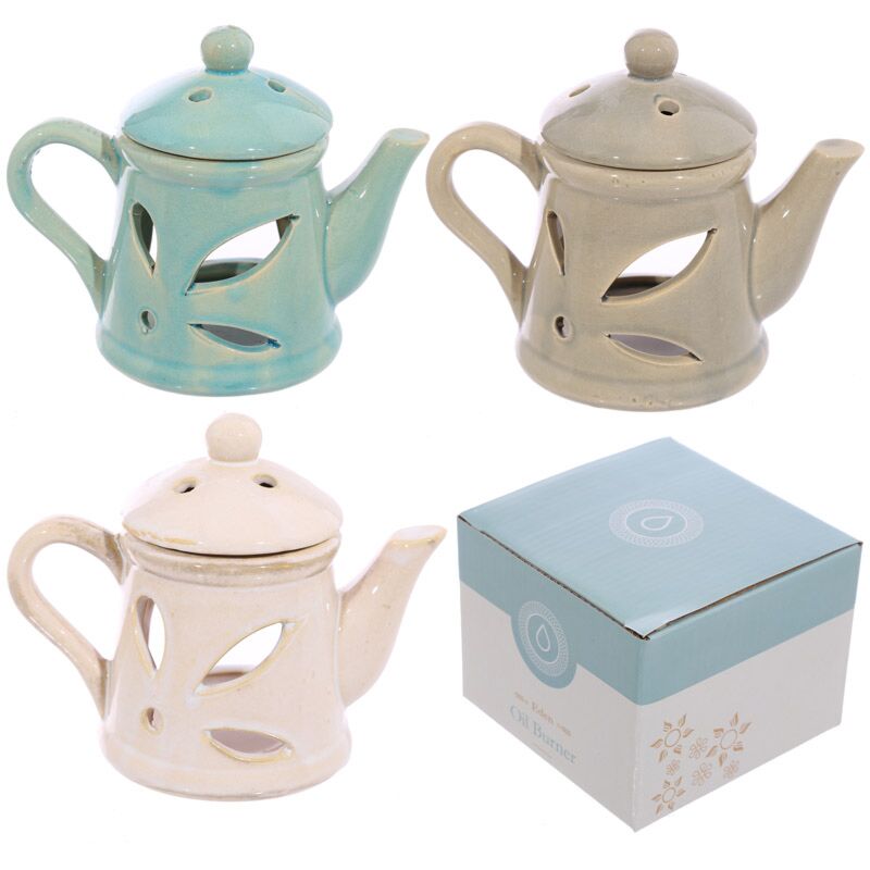 Ceramic Teapot Burner with Lid